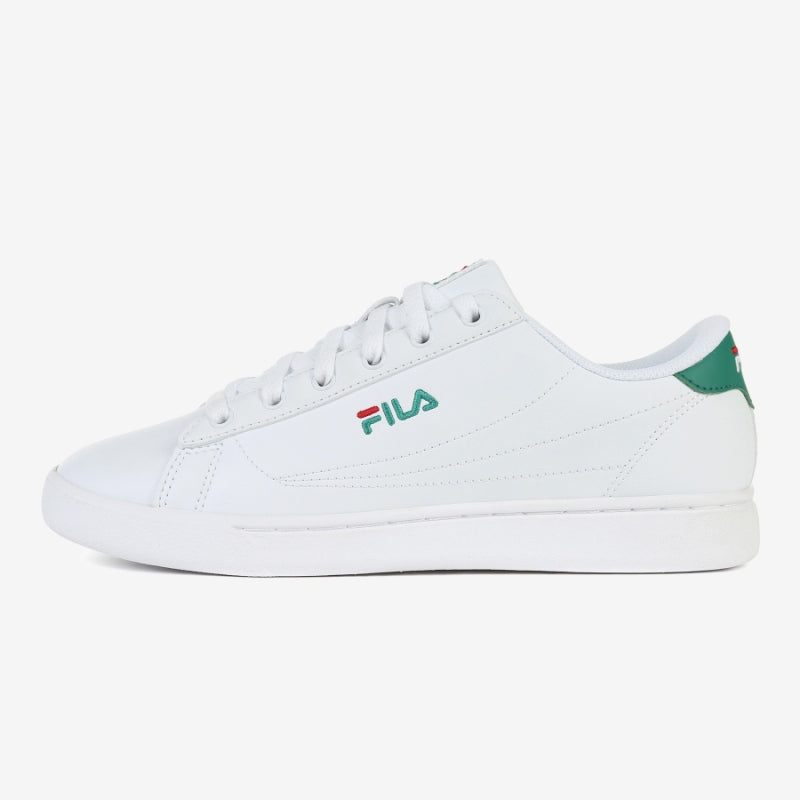 FILA COURT ACE 中性復古小白鞋-白色/綠色
