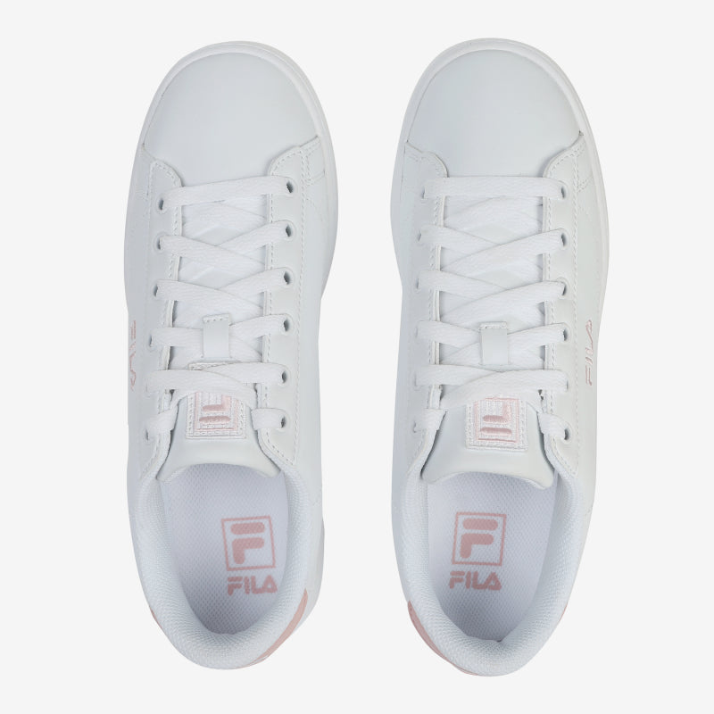 FILA COURT ACE 中性復古小白鞋-白色/粉色