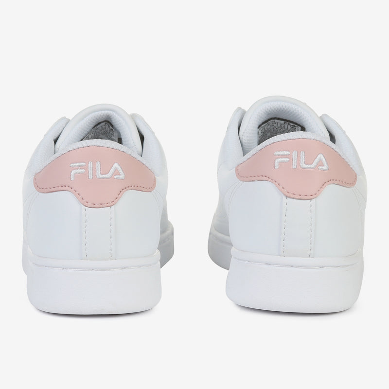 FILA COURT ACE 中性復古小白鞋-白色/粉色