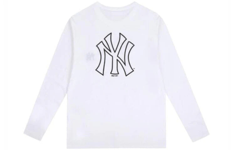 MLB 白色長袖T恤（31TS01941-50W）