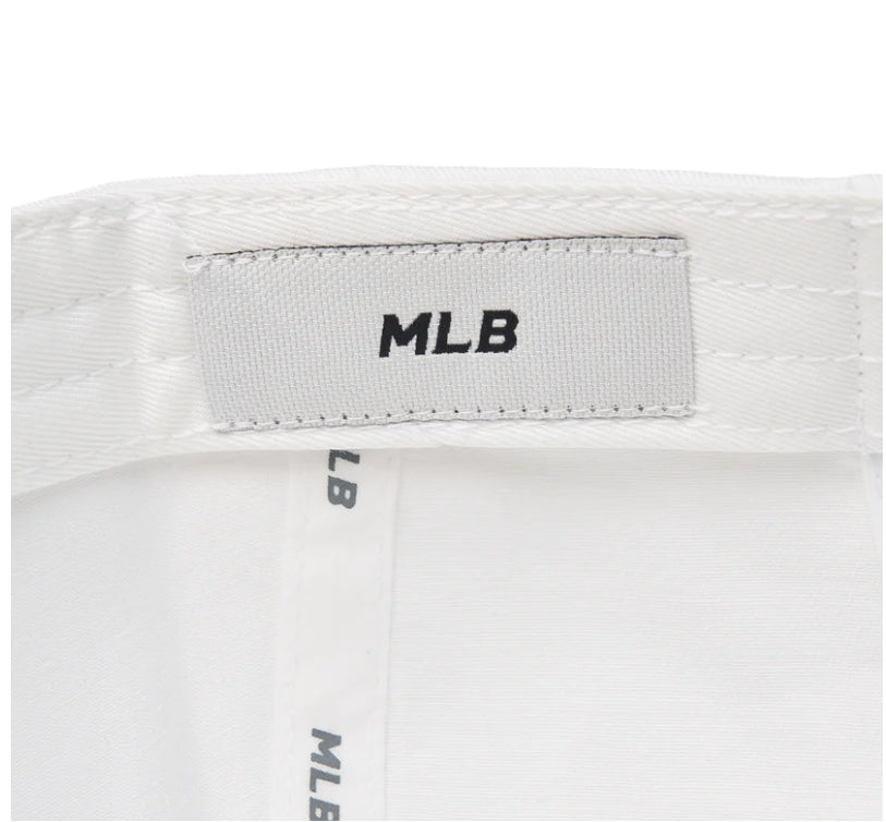 MLB 韓國 洛杉磯道奇隊棒球帽-白色（黑色小Logo）