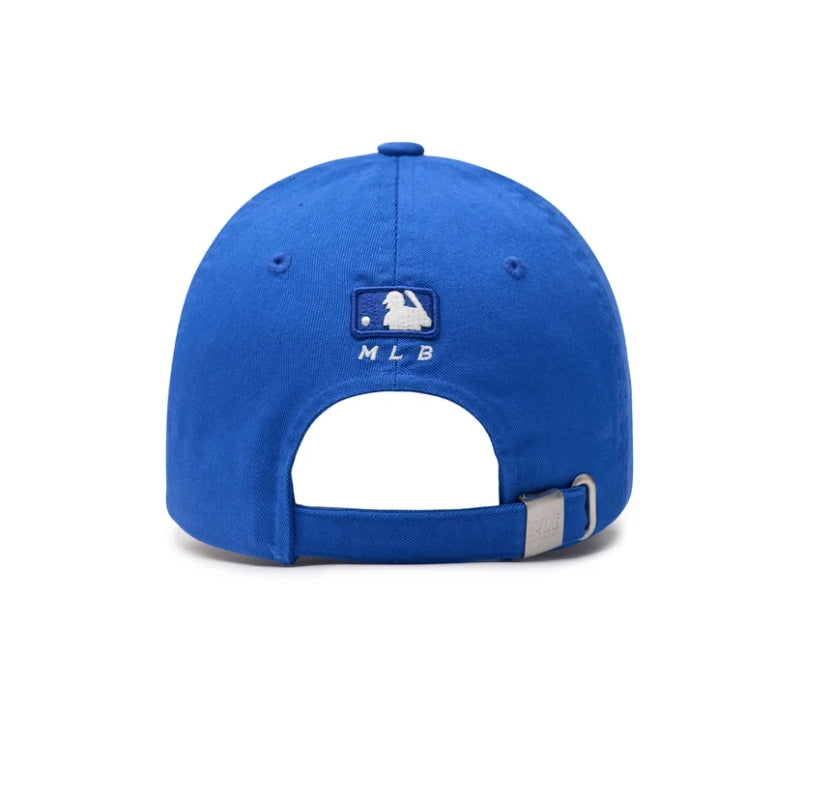 MLB 韓國 洛杉磯道奇隊棒球帽-藍色（白色小Logo）