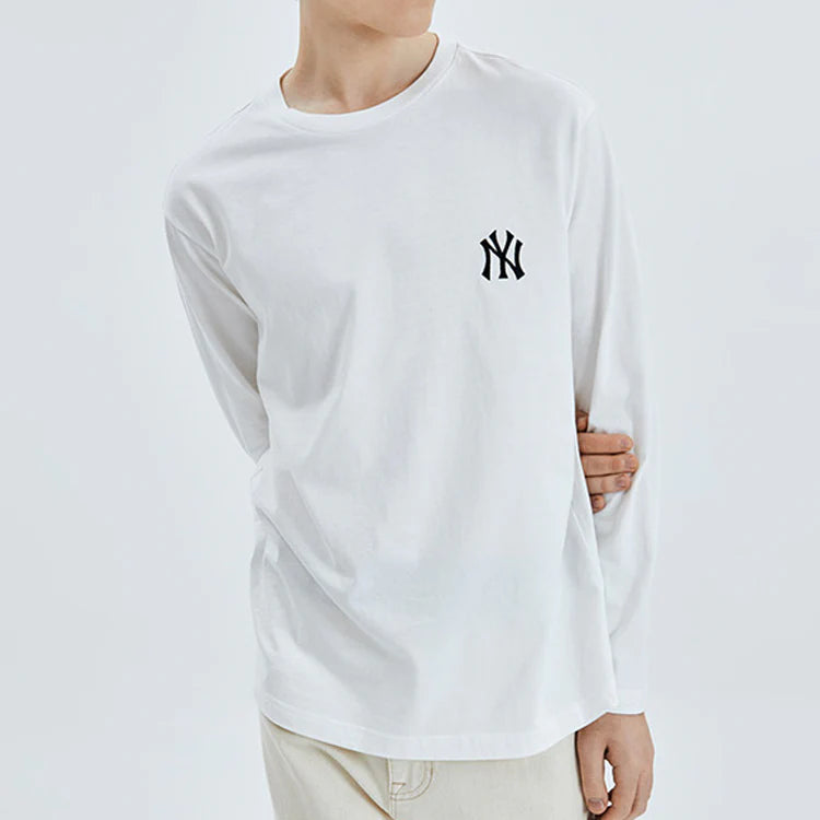 MLB 白色長袖T恤（31TS01941-50W）