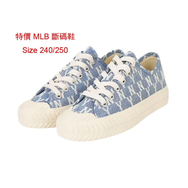 MLB Canvas Low 'Retro Denim Blue White' 帆布低幫鞋-復古牛仔白藍