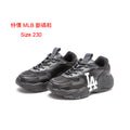 MLB Low Top 'Black Platform Dad Shoe 黑色厚底鞋