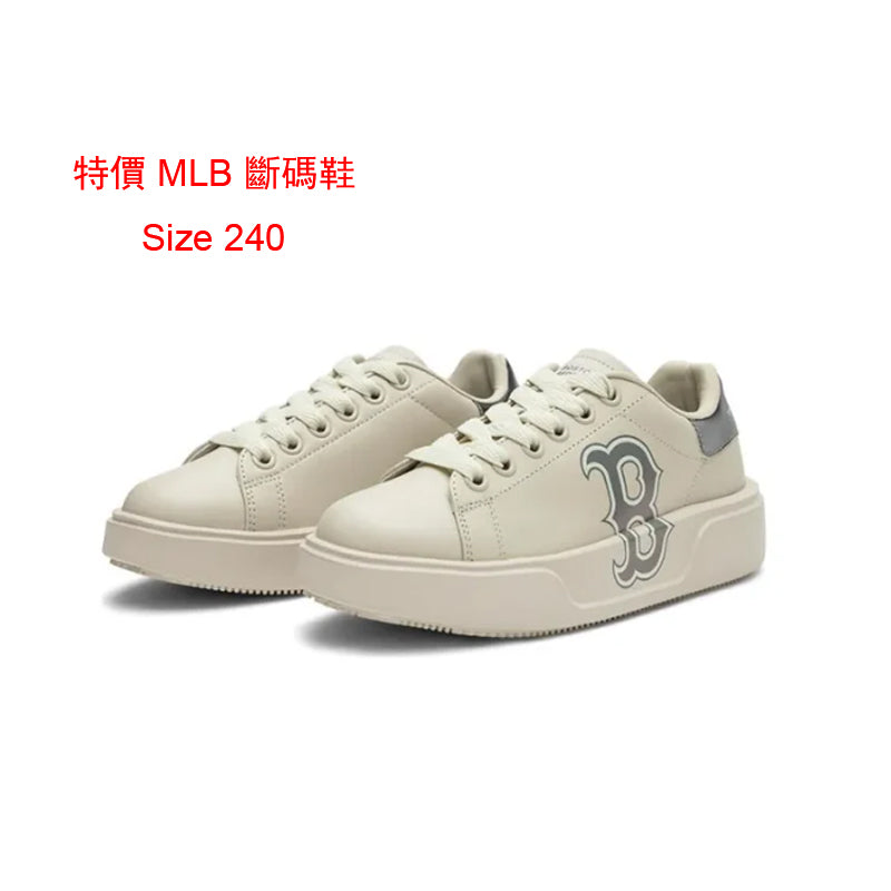MLB CHUNKY CLASSIC A BOSTON RED SOX 低幫鞋-波士頓紅襪隊 米灰白