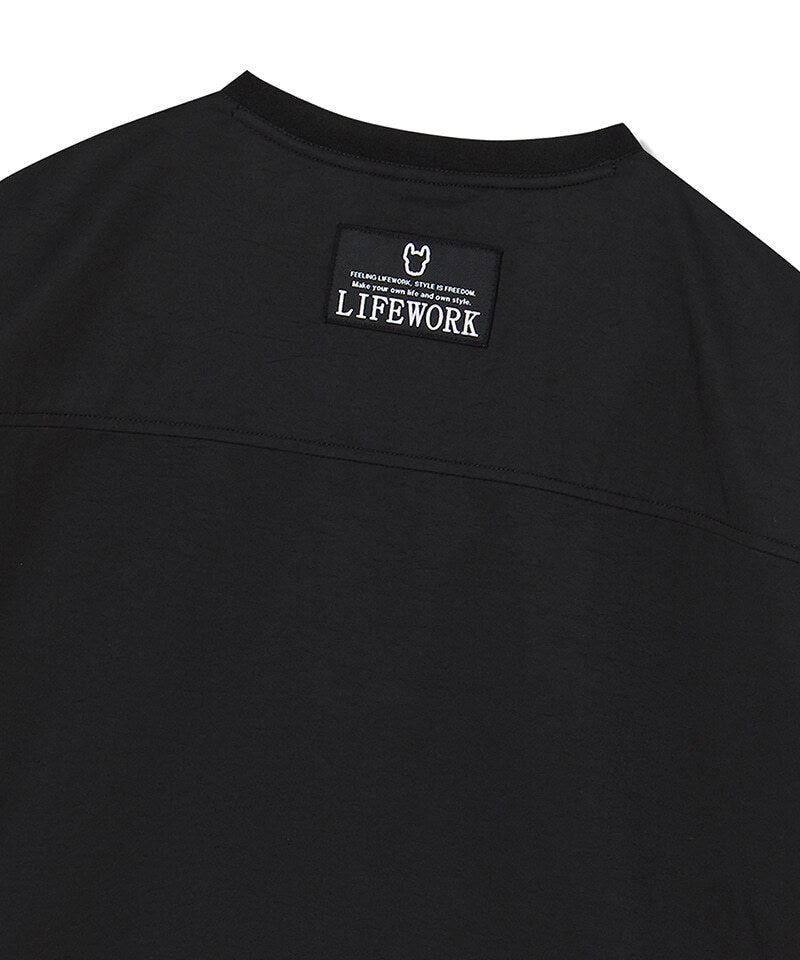 LifeWork 韓國簡約抽繩女裝短袖T恤