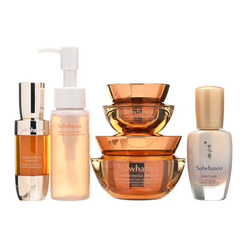 SULWHASOO 雪花秀-滋陰生人參面霜EX 60ml 套裝 Concetrated Ginseng Renewing Perfecting Cream EX Classic Set (5 Items)(202601)