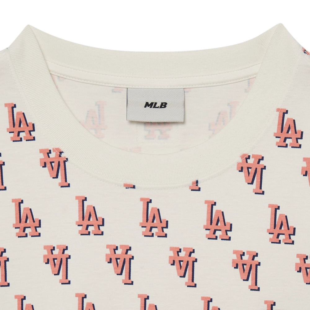 MLB 短袖T恤-洛杉磯道奇隊奶油色（3ATSM1133-07CRS）