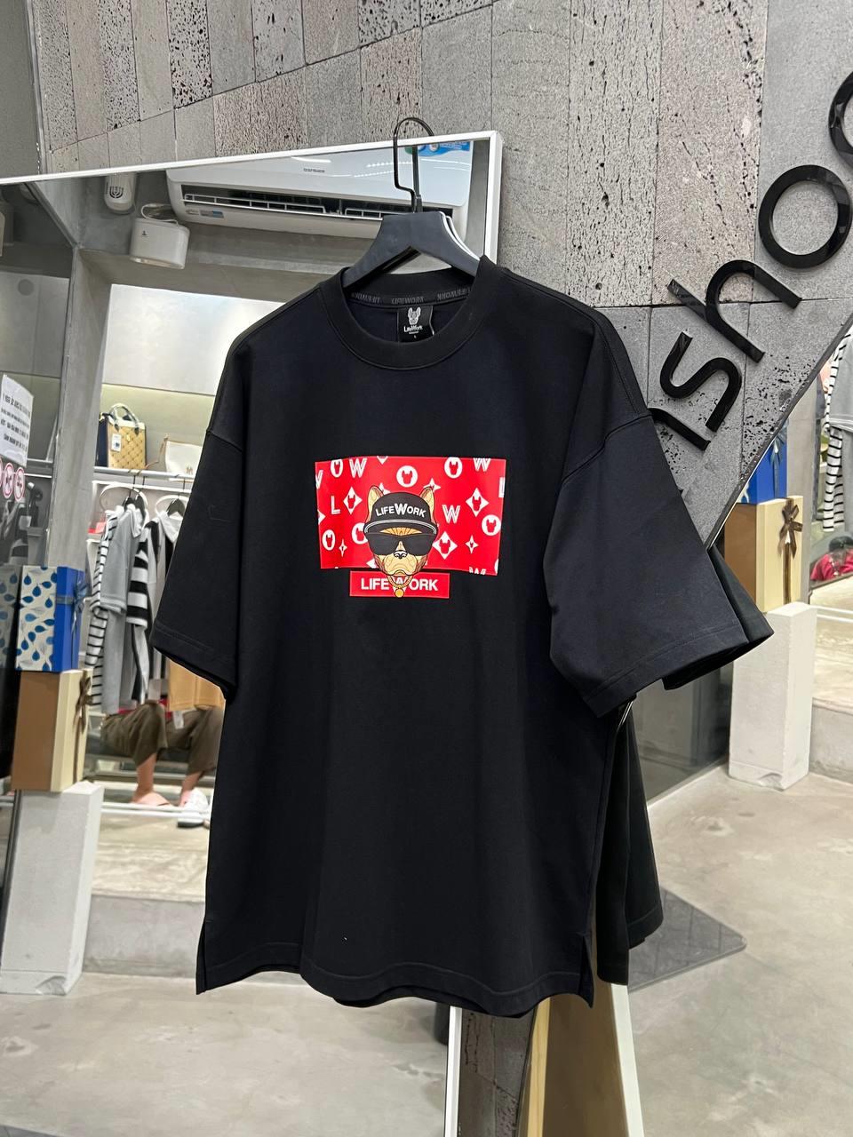 LifeWork 韓國 八襾金狗短袖T恤（LW242TS075）