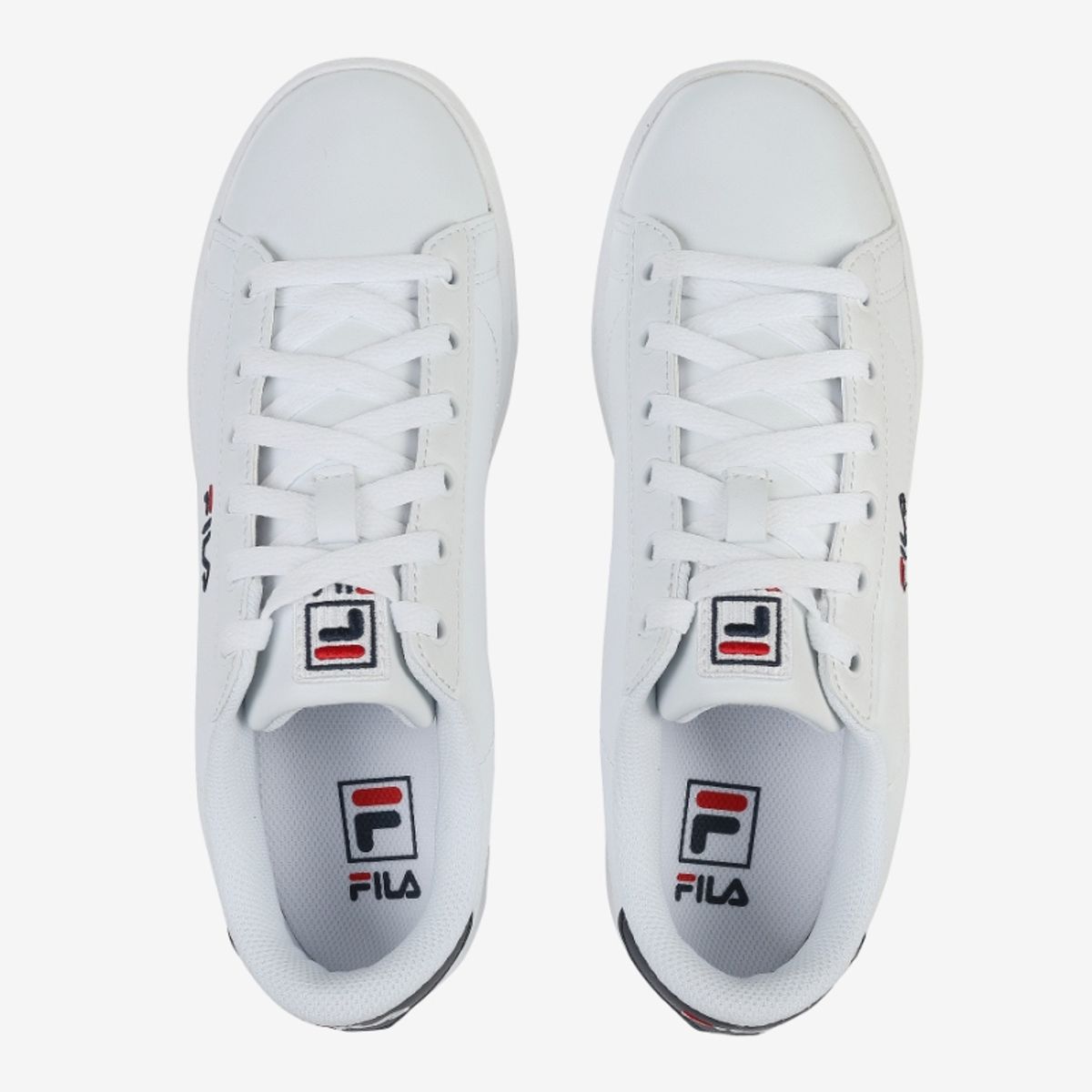 FILA COURT ACE 中性復古小白鞋-白色/藍色