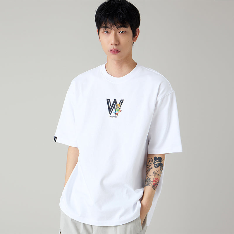 LifeWork 韓國衝浪小狗短袖T恤