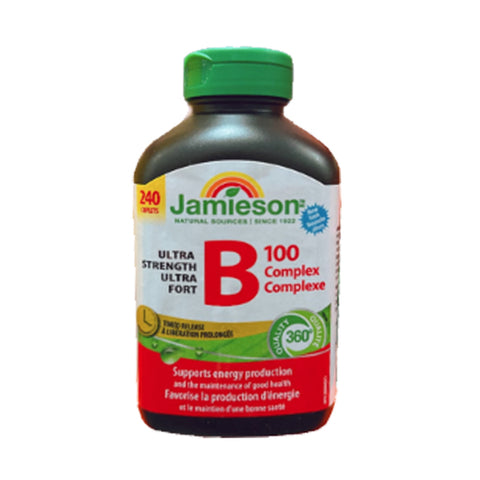 JAMIESON 維生素B族片高含量VB B100 (240粒長效緩釋型)