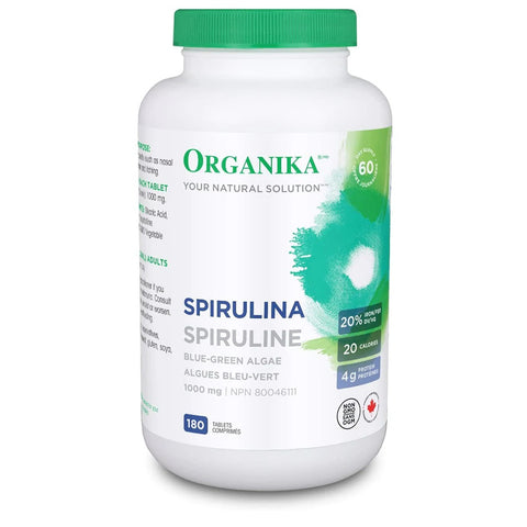 ORGANIKA - Spirulina (加拿大) 天然有機螺旋藻粉(180粒)#202506