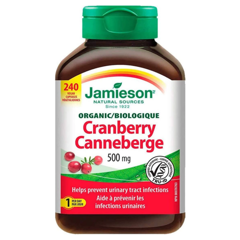 JAMIESON - Organic Cranberry 特濃有機天然小紅莓 500毫克(240粒)