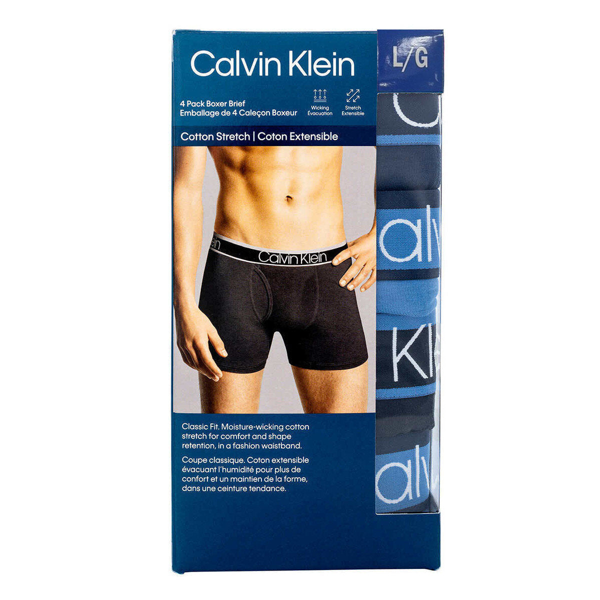 Calvin Klein 4 Pack Cotton Boxer Brief 男裝內褲 (1盒4條)